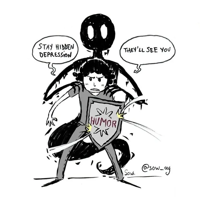 I Illustrate My Darkest Thoughts To Help People Understand What It's Like To Suffer From Mental Illness (40 Pics)