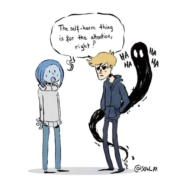 I Illustrate My Darkest Thoughts To Help People Understand What It's Like To Suffer From Mental Illness (40 Pics)