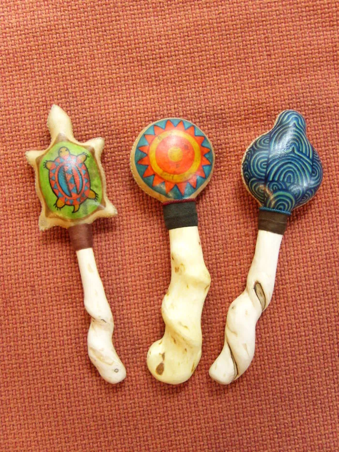 Various Rattles With "Muckstenz" Grips. The Woods Grow In This Form
