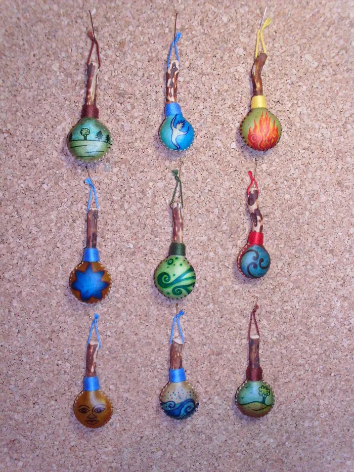 Mini Rattles With Heather Handles