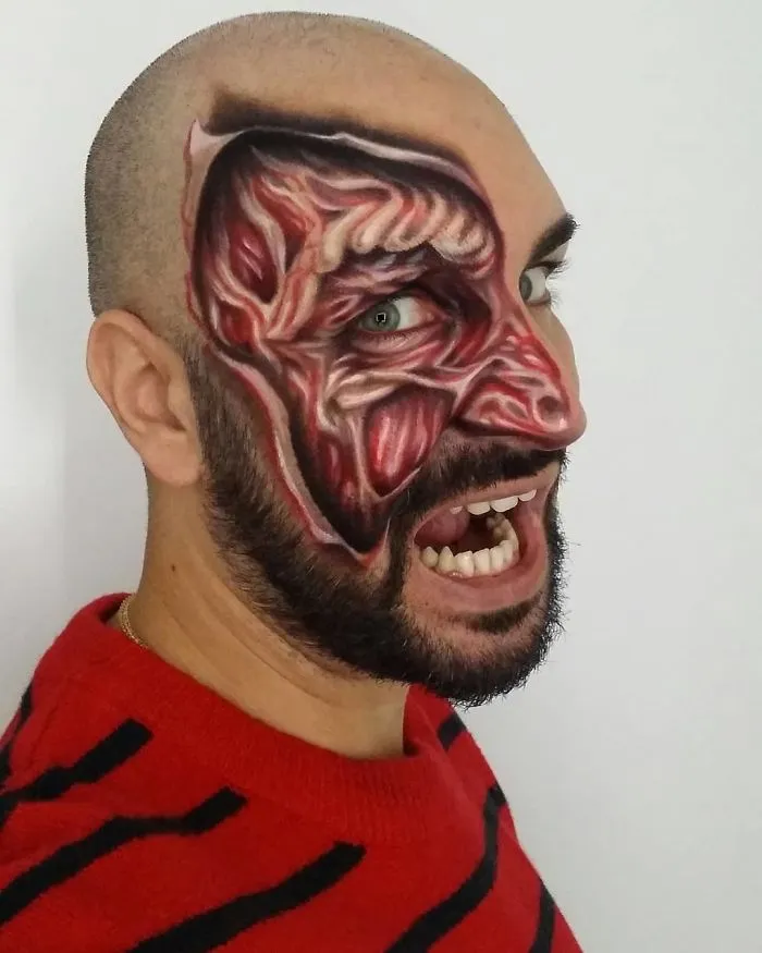 30 Stunning 3D Makeup Optical Illusions By Luca Luce