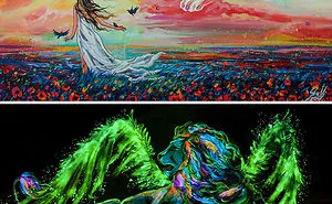 My Glow In The Dark Paintings Tell Their Hidden Secrets Only In The Darkness