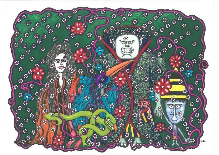 The Marauding Team,  A Gangster Story By Outsider Oldboneart