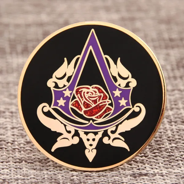 Rose Custom Hard Enamel Pins