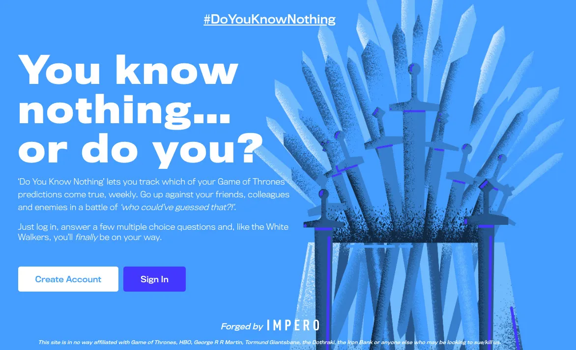 Game Of Thrones Fan Site Lets You Track Which Of Your Predictions Come True Weekly