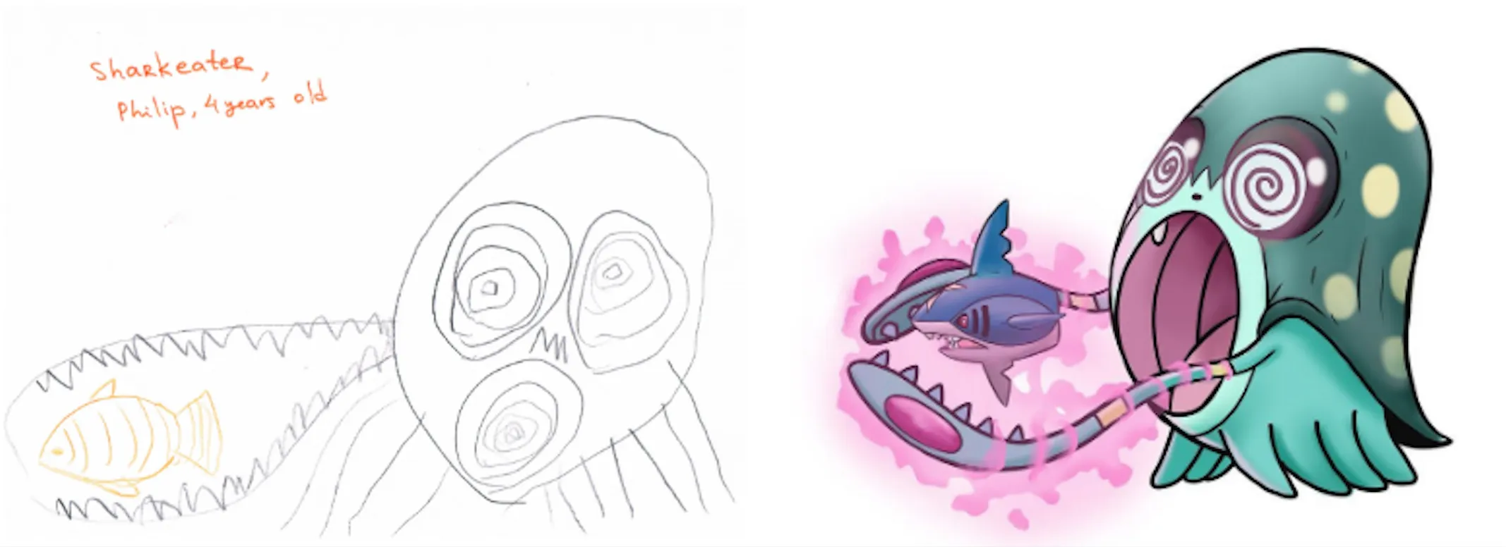 I Submitted My Kid's Drawing To My Monsta Project And Got More Than Expected