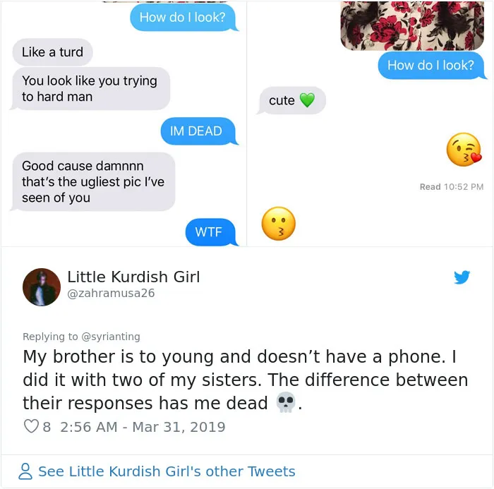 30 Sisters Ask Brothers How They Look, Post Their Responses