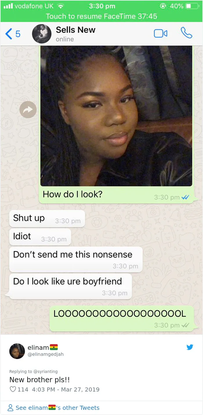 30 Sisters Ask Brothers How They Look, Post Their Responses