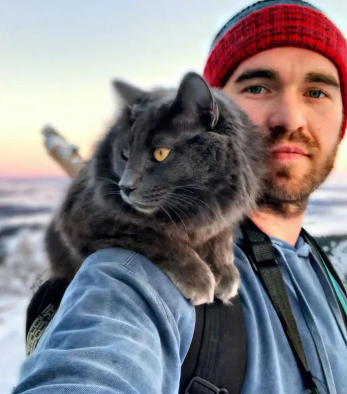 Hitching A Free Ride Up The Hill As Usual. I Guess We'll Keep Him Around
