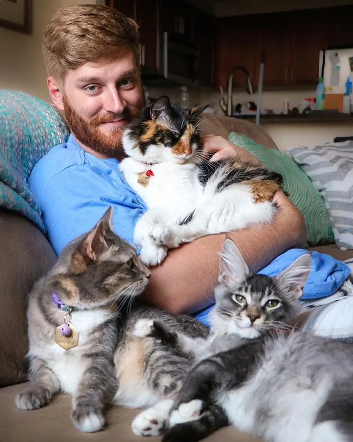 "Dad's A Heat Radiator So We Love To Snuggle With Him"