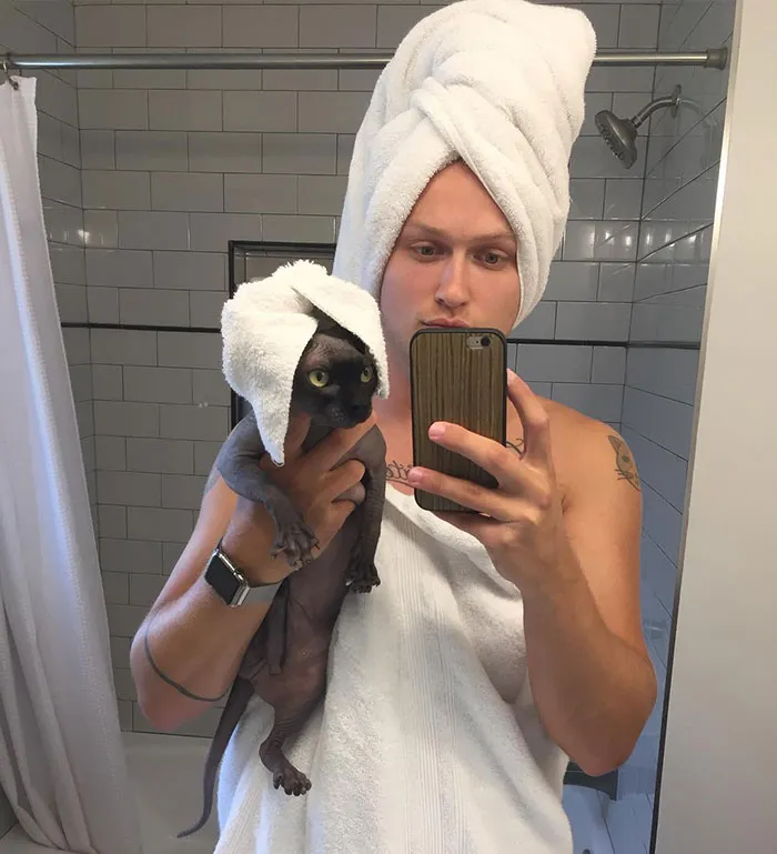 Here's An Outtake From Our Bathroom Shoot The Other Day