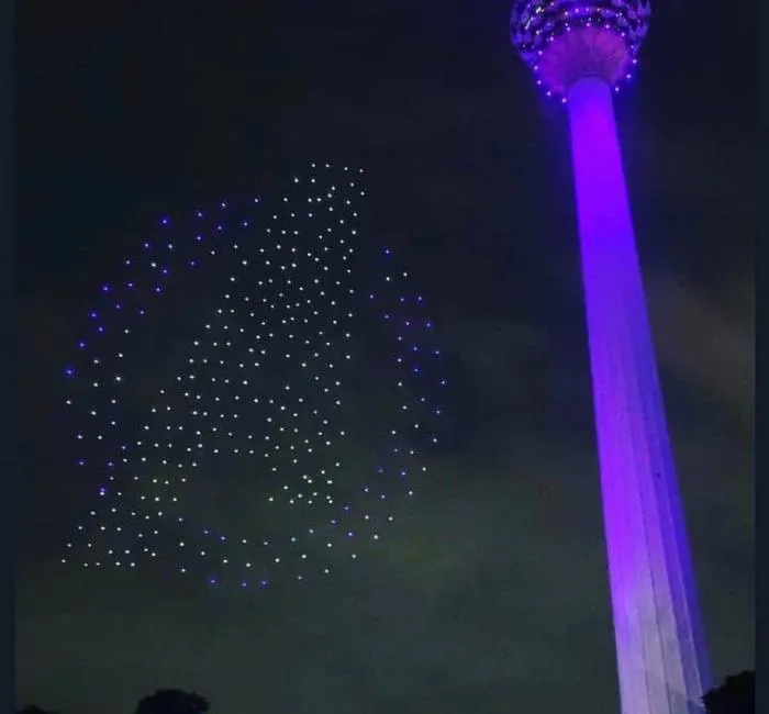 300 Drones Recreated Symbols Of 'Avengers: Endgame' In The Malaysian Sky