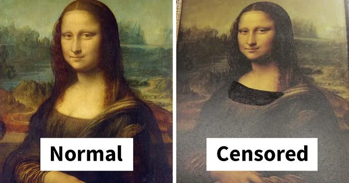 Student Shares Pics From Art Book In His Former Christian College And The Censorship Is Beyond Ridiculous