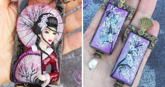 Vintage Japanese Jewelry From Polymer Clay