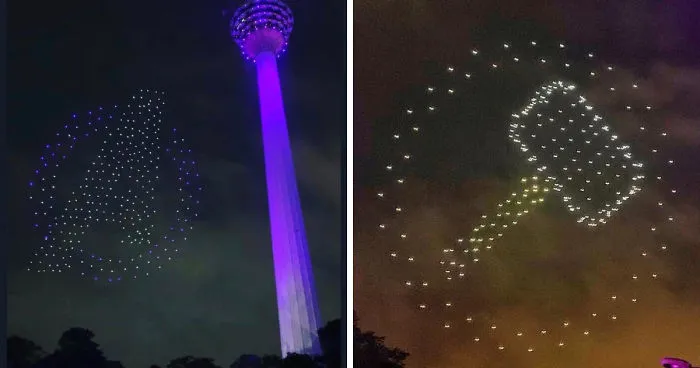 300 Drones Recreated Symbols Of 'Avengers: Endgame' In The Malaysian Sky