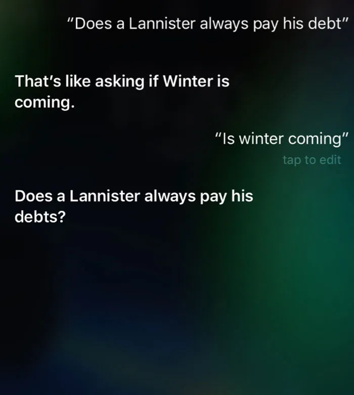 Siri Got Some Sass