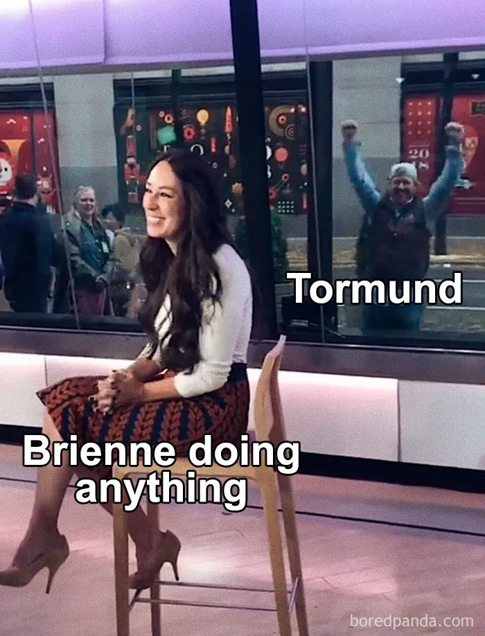 30 Of The Funniest Tormund And Brienne From GoT Memes