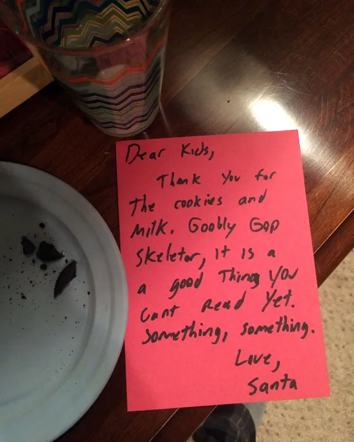 What Happens When My Wife Asks Me To Write The Letter From Santa At 12:30 Am