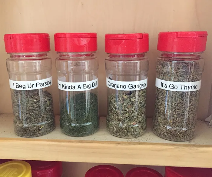 My Husband Decided To Label Some Of My Herbs