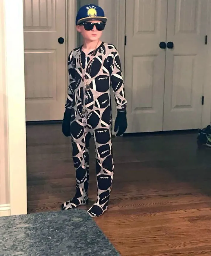 Esto se puso mi sobrino para conocer a mi novio