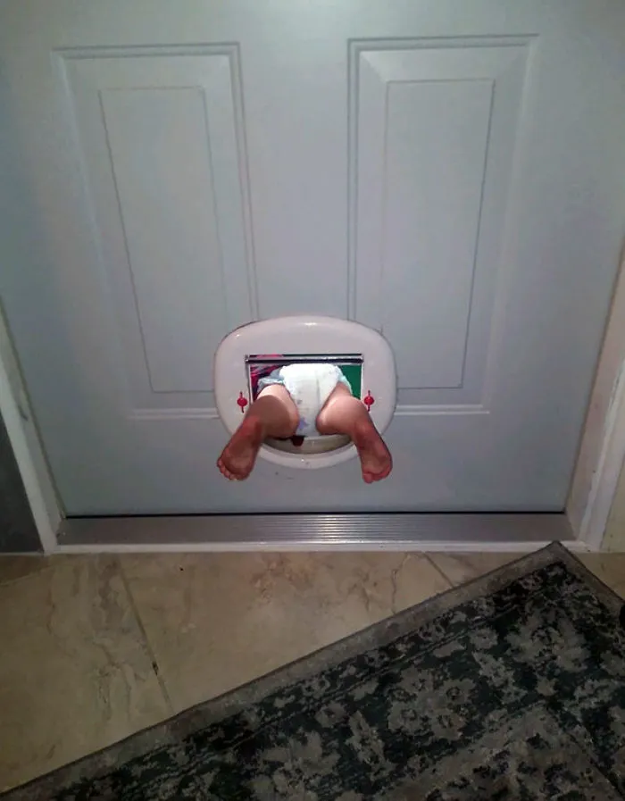 Mi sobrina ha descubierto la gatera