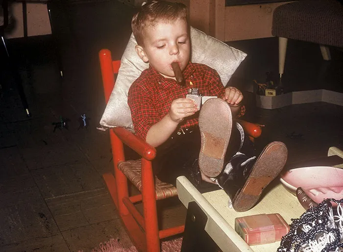 Me, 1958, Relaxing After My Bath With Toby, I Was Never Again This Cool