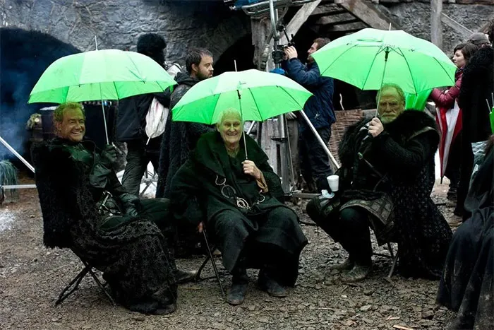 The Nights Watch Holding Umbrellas