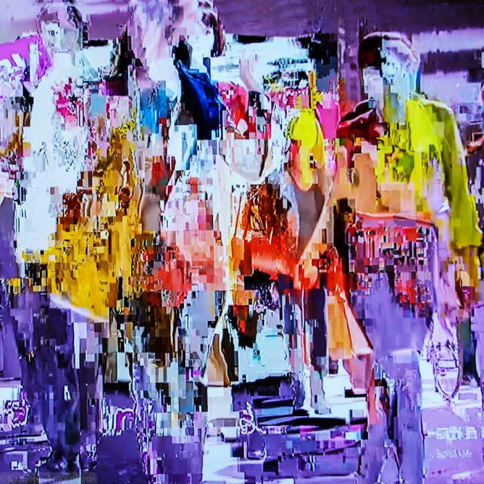 I Create Glitch Art Using Interrupted Cable TV Signals