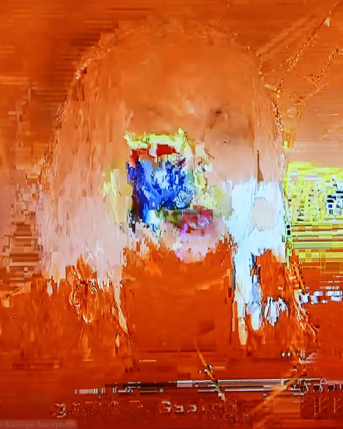 I Create Glitch Art Using Interrupted Cable TV Signals