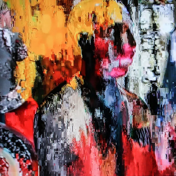 I Create Glitch Art Using Interrupted Cable TV Signals