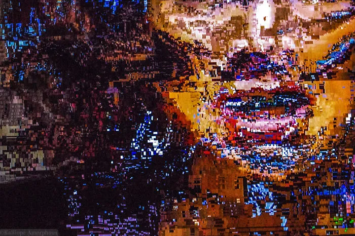 I Create Glitch Art Using Interrupted Cable TV Signals