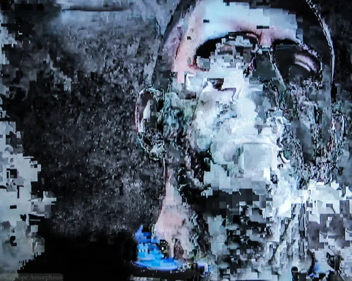 I Create Glitch Art Using Interrupted Cable TV Signals