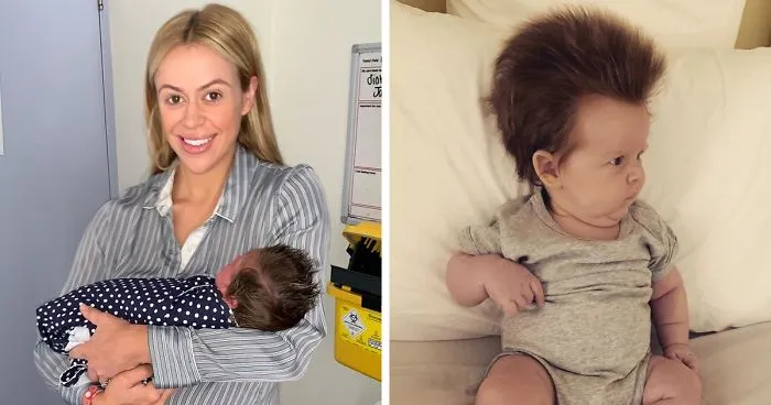 A Four-Month-Old Baby From Australia Has A Head Full Of Lush Hair That Causes A Stir Wherever He Goes