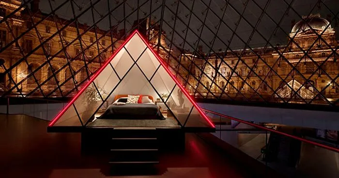 Airbnb Is Offering The Chance To Spend A Night In The Louvre Glass Pyramid With A Private Show In The Museum, For Free