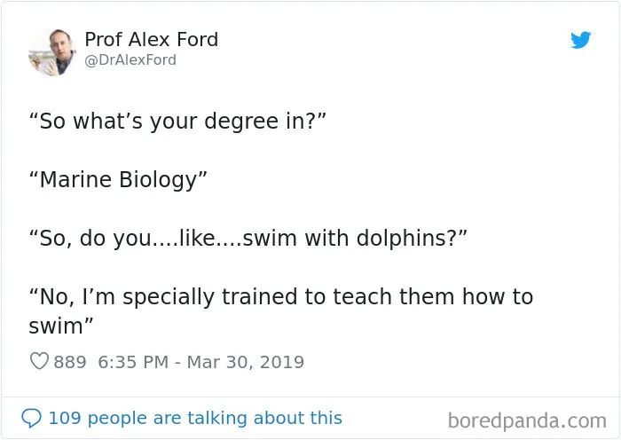 30 Of The Funniest Tweets From People Answering The Question 'What's Your Degree In'