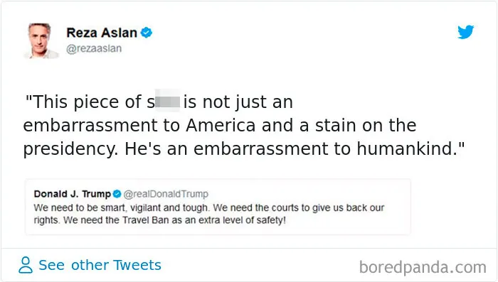 CNN despide al presentador Reza Aslan por llamar "trozo de m*erda" a Trump en Twitter