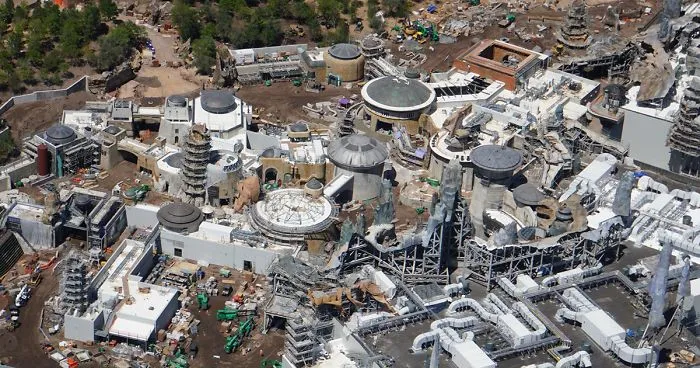 The $1 Billion Star Wars Land Is Nearly Finished And These Aerial Photos Show Just How Crazy It Looks