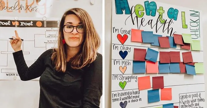 Teacher's Check-In Chart For Students To Share Their Feelings Goes Viral