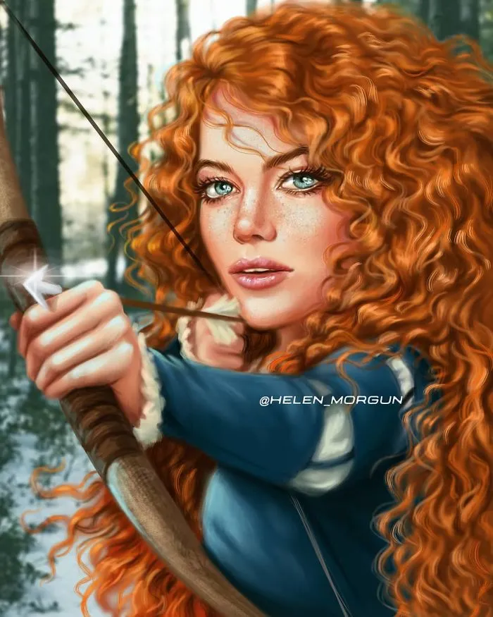Emma Stone como  Merida