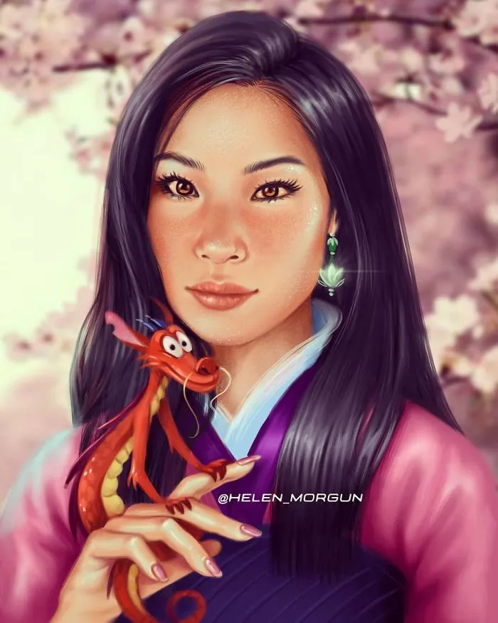 Lucy Liu como  Mulan