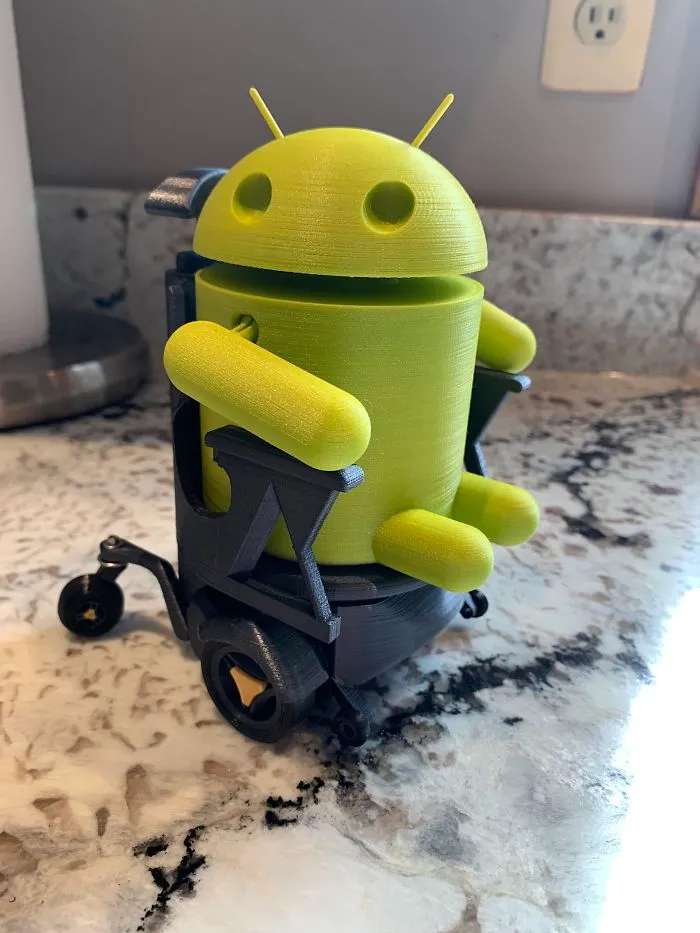 My Brother Is In A Wheelchair And Is Starting His First Job At Google Next Week. People Said I Should Make Him The Google Logo, But That’s No Fun So I Made This For His Desk