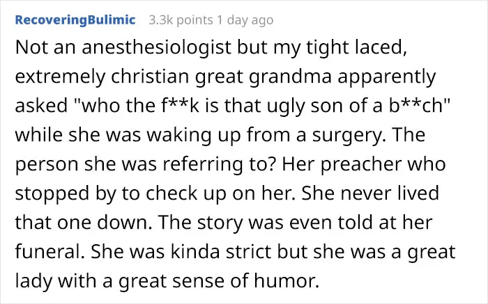 30 Funniest Things Patients Have Said On Anesthesia