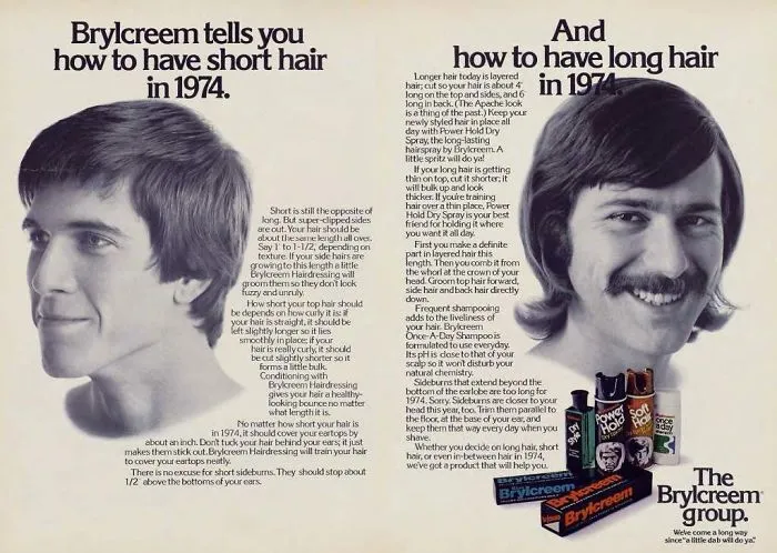 16 Vintage Ads Of Hair Products For Men In The 1970s