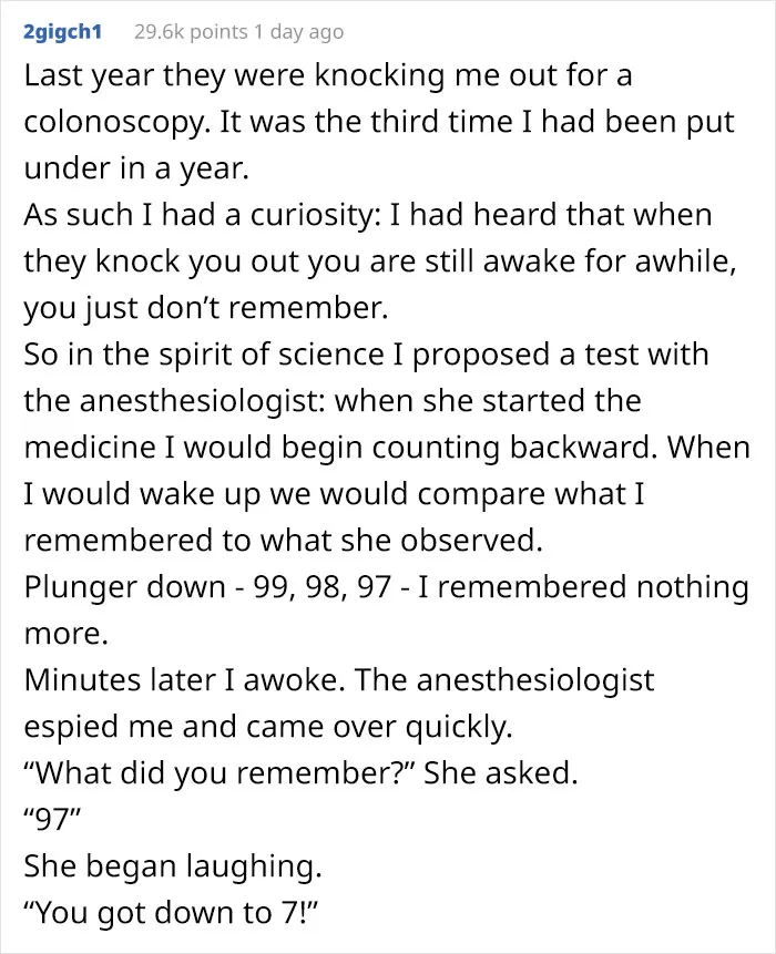 30 Funniest Things Patients Have Said On Anesthesia
