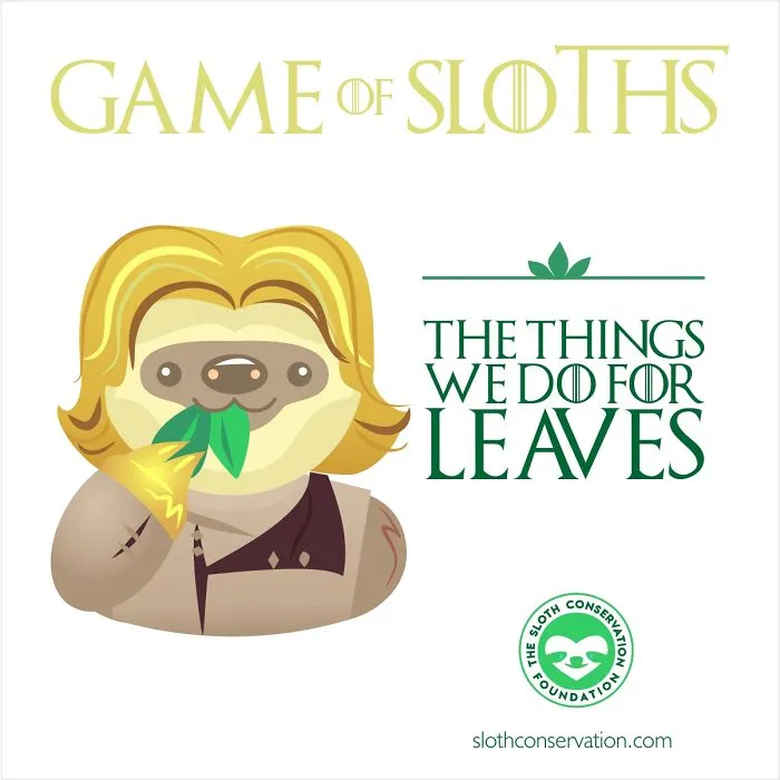 I Turned "Game Of Thrones" Characters Into Sloths With Their Best Quotes (12 Pics)
