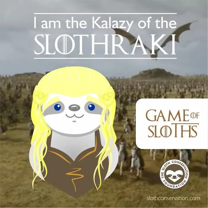 I Turned "Game Of Thrones" Characters Into Sloths With Their Best Quotes (12 Pics)