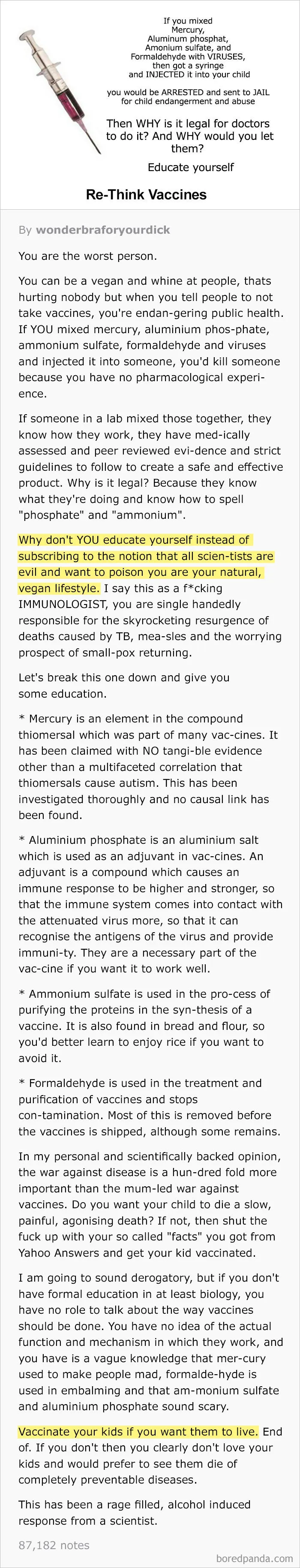 25 Of The Best Responses Doctors And Other Medical Professionals Had To Anti-Vaxxers