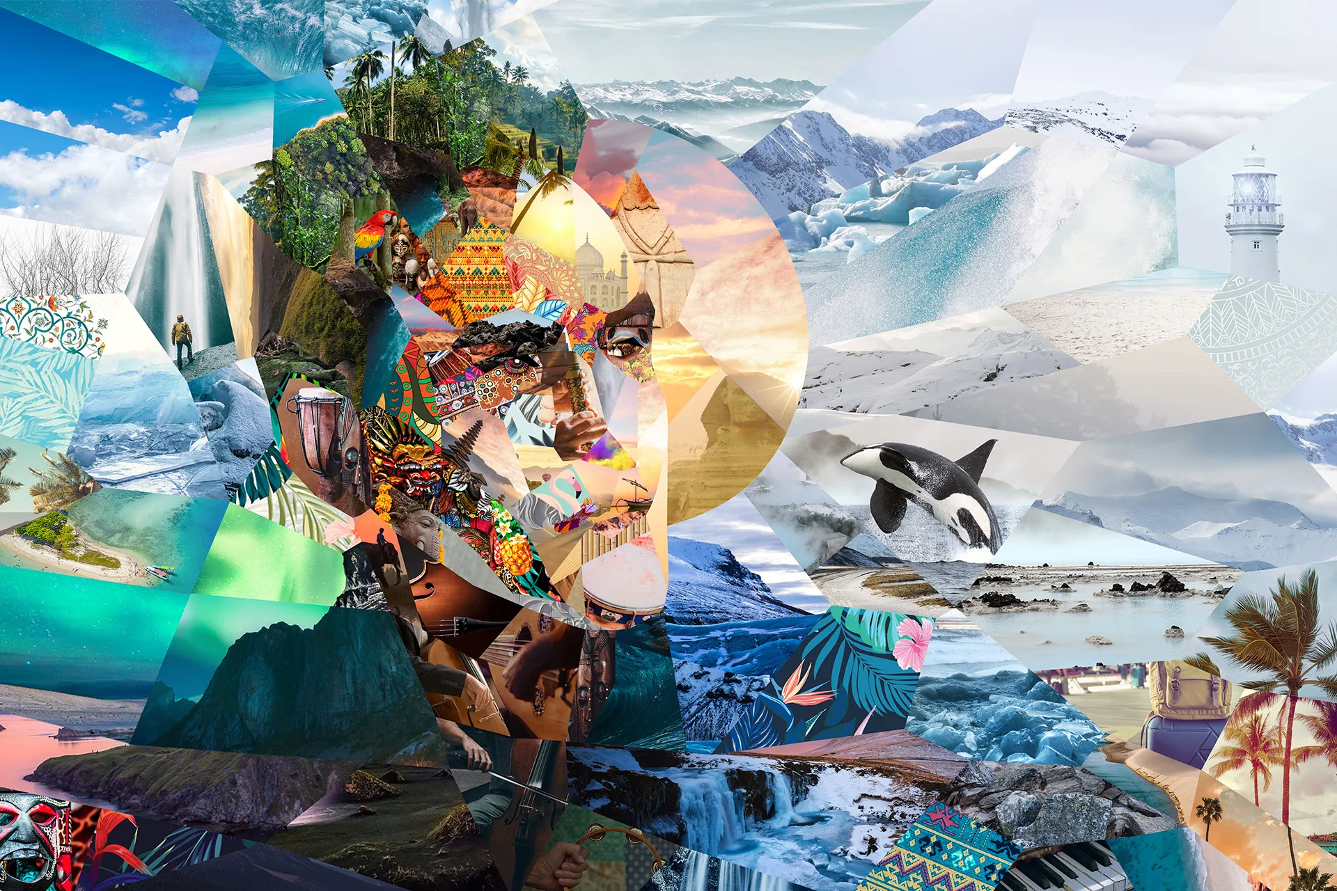 This Music Album Artwork Is Made Out Of More Than 160 Unretouched Images.
