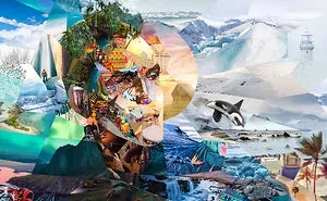 This Music Album Artwork Is Made Out Of More Than 160 Unretouched Images.