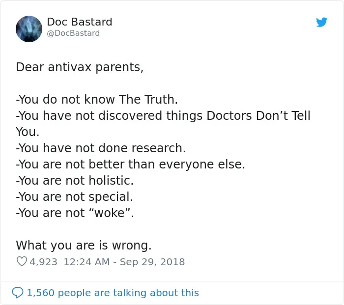 25 Of The Best Responses Doctors And Other Medical Professionals Had To Anti-Vaxxers
